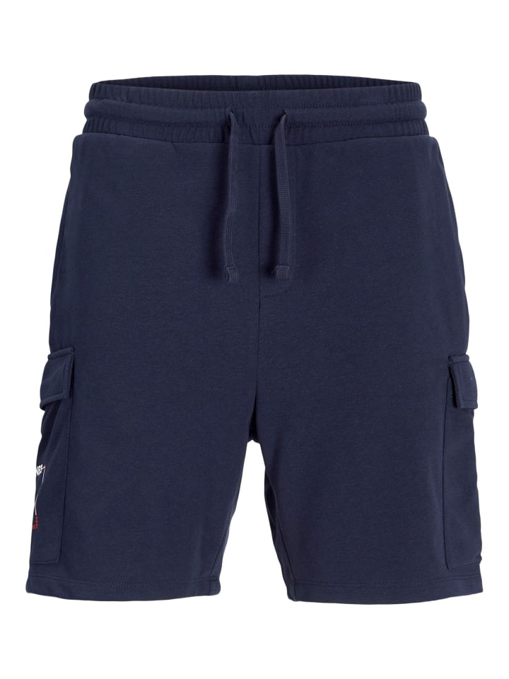 JACK & JONES PLUS Sweat-Shorts in Sky Captain günstig kaufen