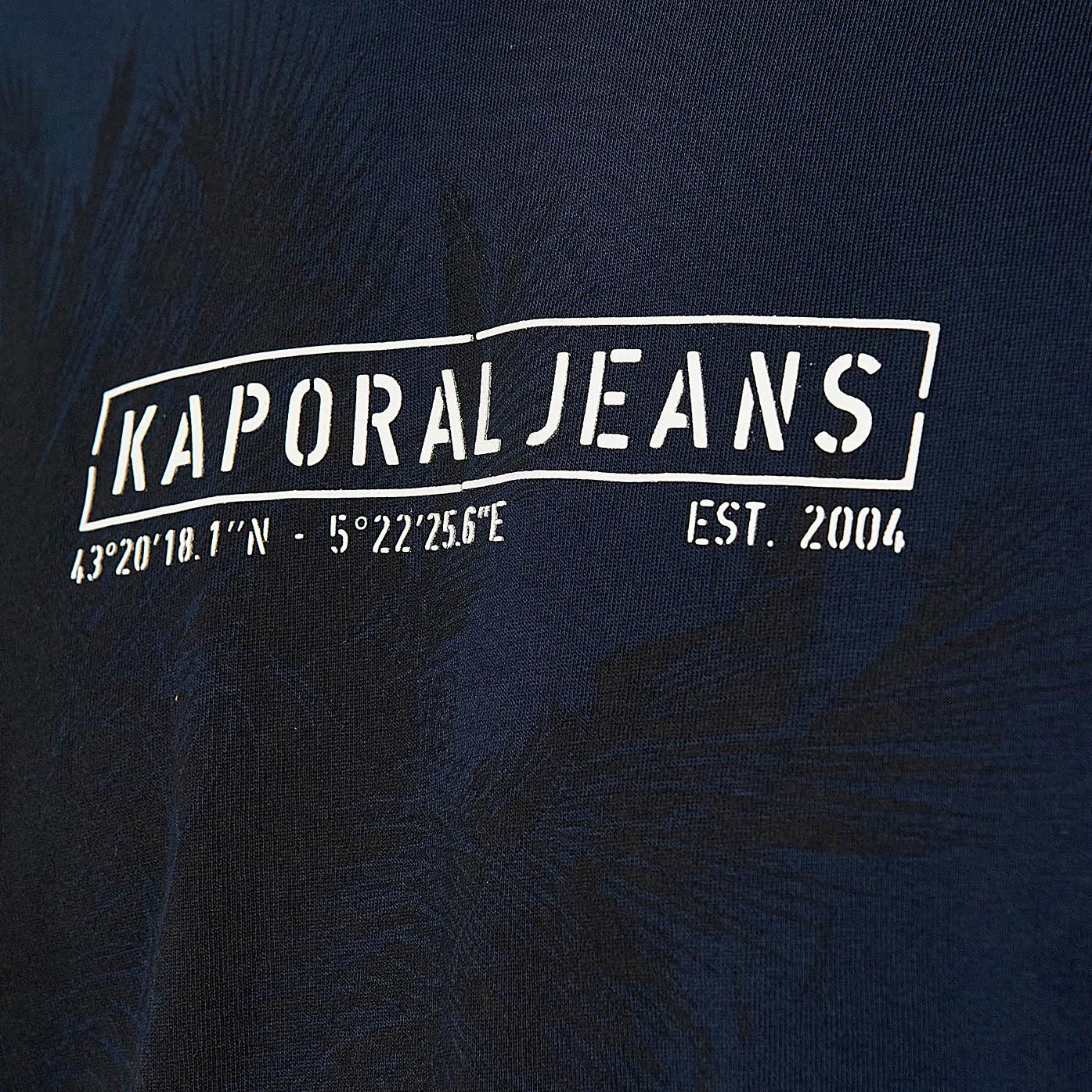 MARTI  T-shirt bleu Homme en 100% coton