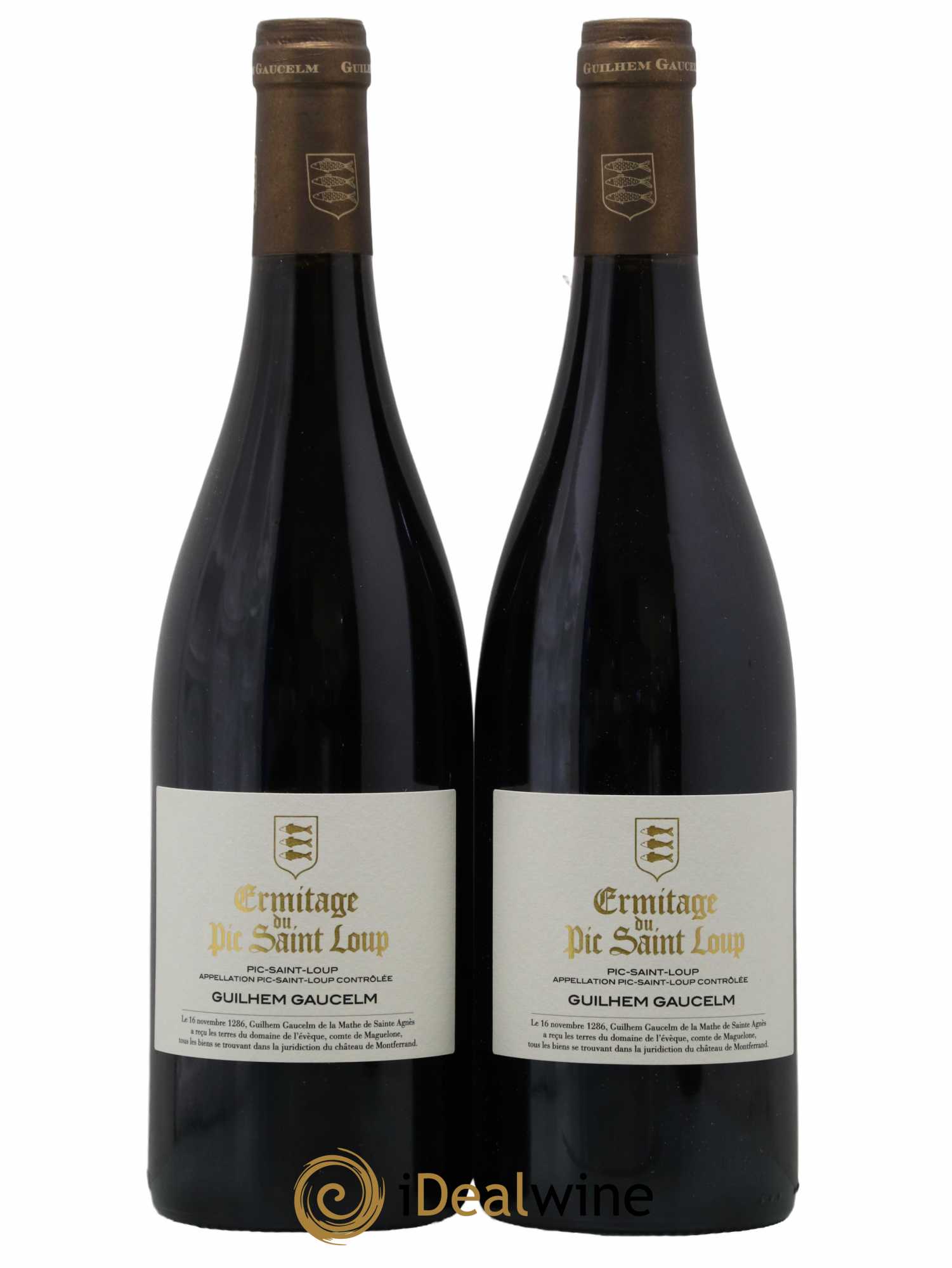 Pic Saint-Loup Héritage du Pic Saint-Loup (anciennement Ermitage) Guilhem Gaucelm  2019 - Lot de 2 Bouteilles