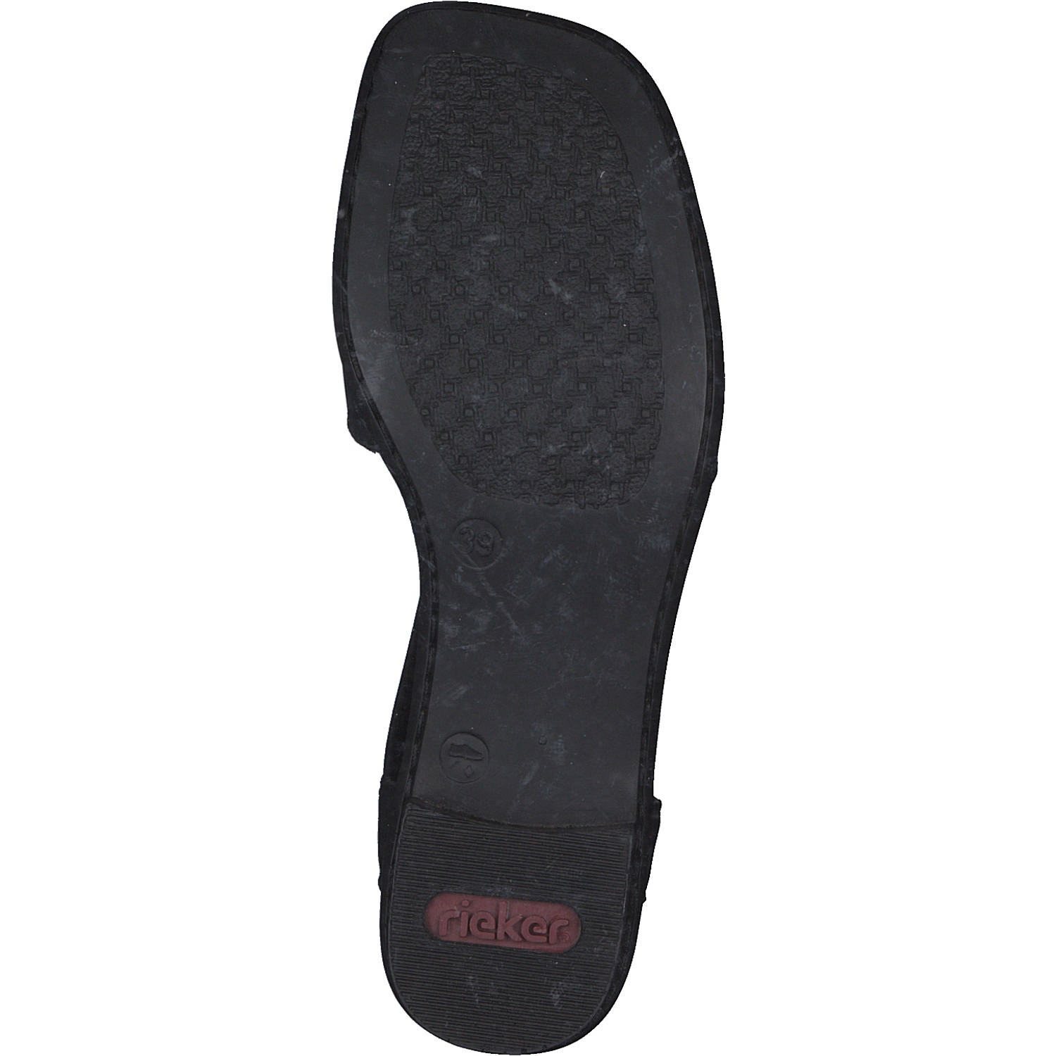 Rieker 62662, Sandaletten, Damen, schwarz/schwarz