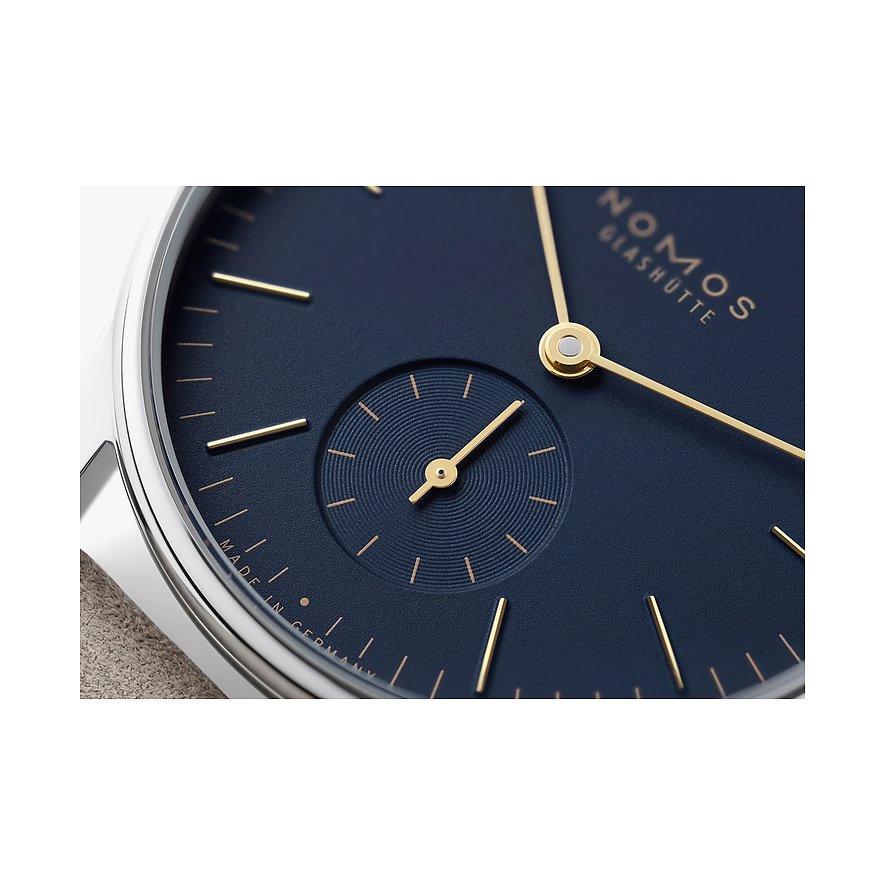 Nomos Glashütte Unisexuhr Orion 33 nachtblau