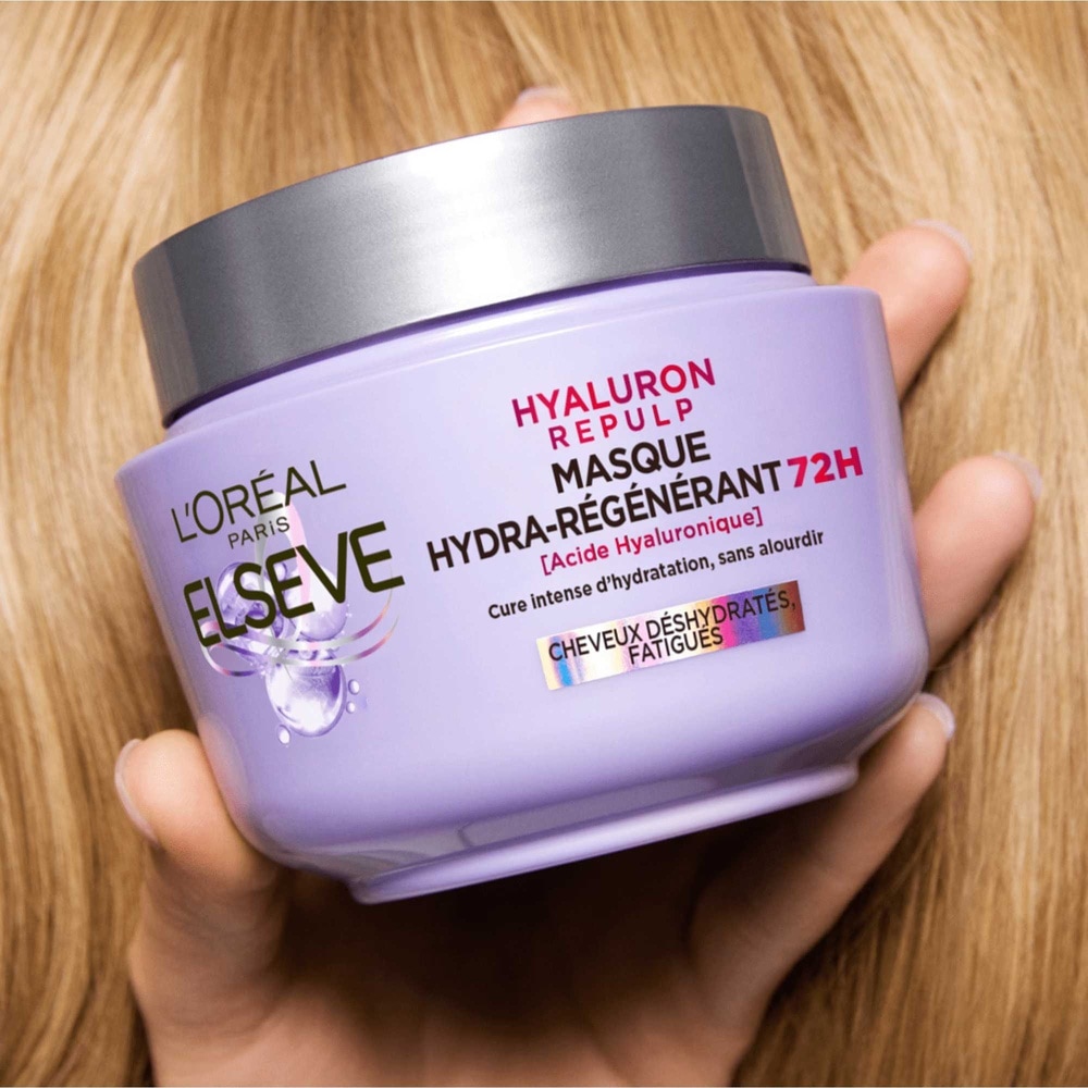L'Oréal Paris Elsève Hyaluron Repulp Masque Hydra-Régénérant 310ml Masque Hydra-Régénérant pour Cheveux Déshydratés