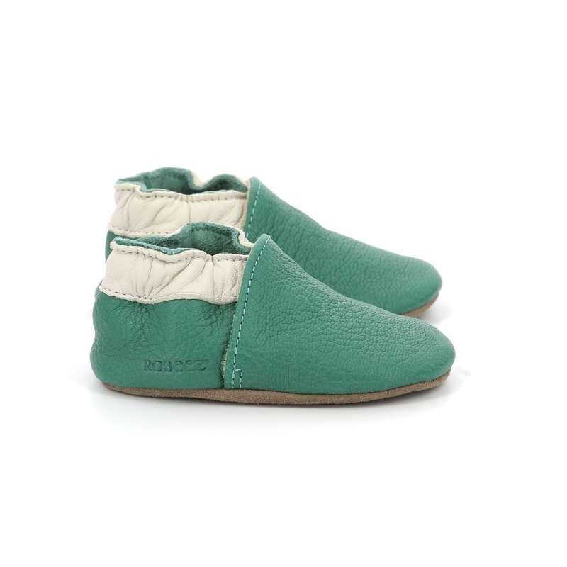 Chaussons cuir tannage vegetal Coddle Baby