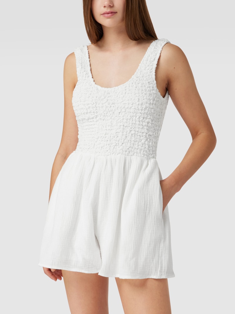 Playsuit aus Baumwolle in offwhite