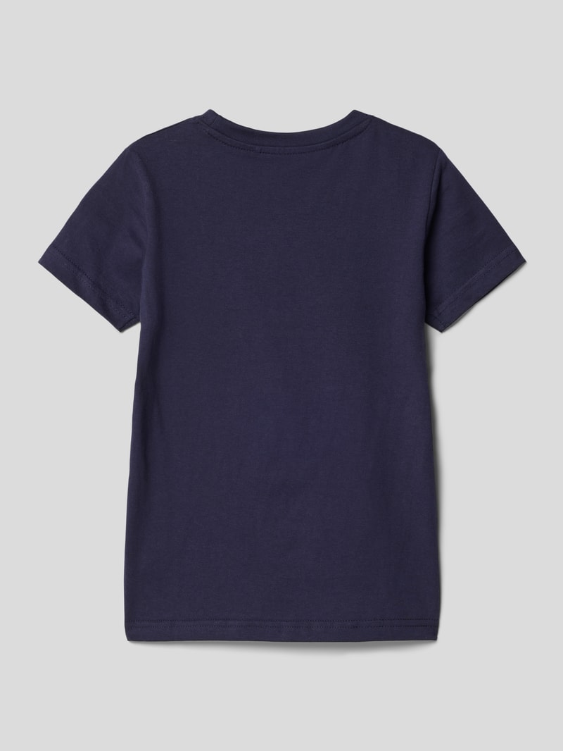 T-Shirt mit Motiv-Print in blau