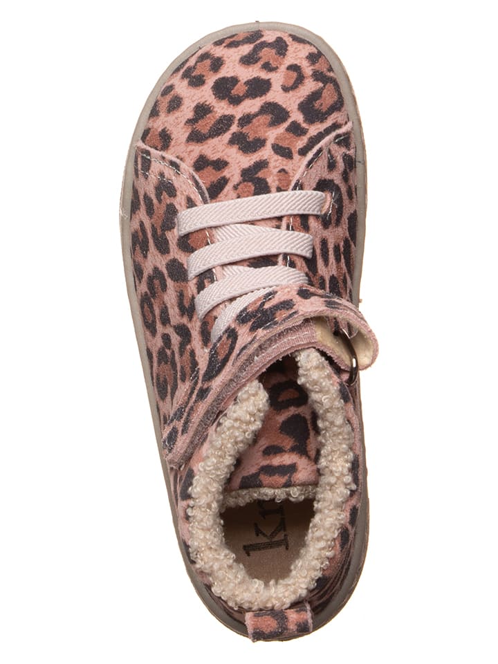 kmins Leder-Barfuß-Schnürschuh in Rosa/ Braun günstig kaufen