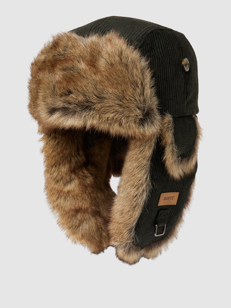 Mütze mit Ohrenklappen Modell 'RIB BOMBER' in olivgrün