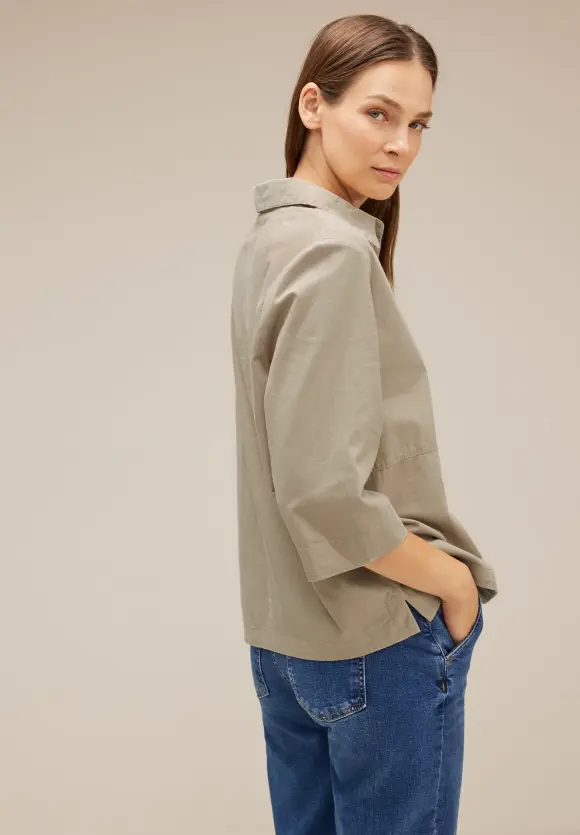 Street One Cordbluse mit Knopfleiste