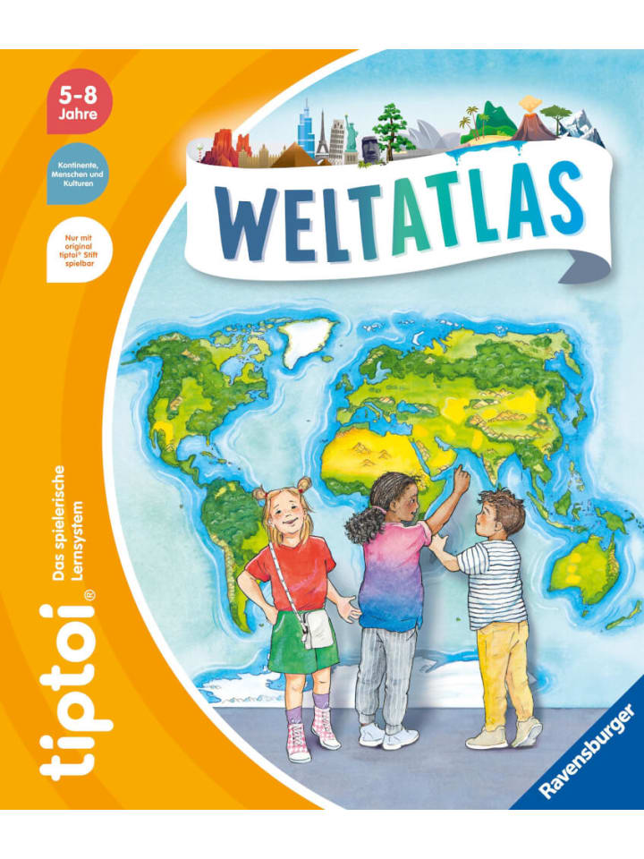 Ravensburger Sachbuch tiptoi Weltatlas, 5-8 Jahre günstig kaufen onesize