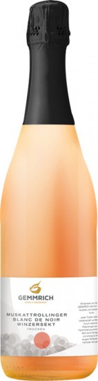 2015 Muskattrollinger Blanc de Noir Sekt trocken - Weingut Gemmrich