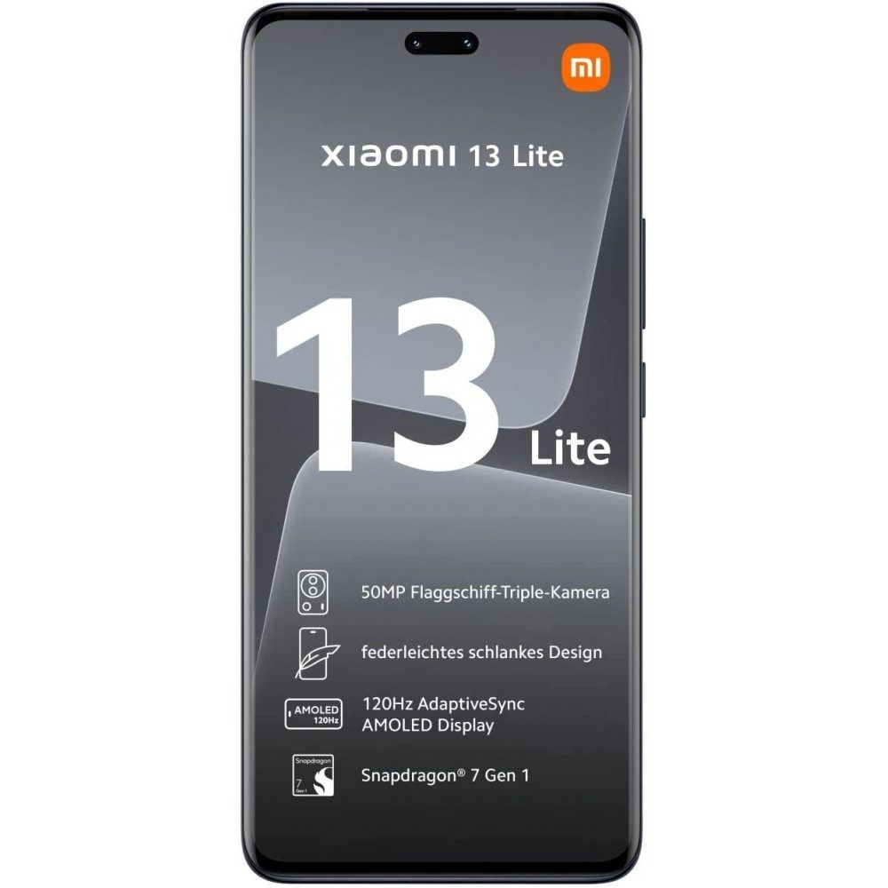 Xiaomi 13 Lite 5G 256 GB / 8 GB - Smartphone - black Smartphone (6,5 Zoll, 256 GB Speicherplatz)