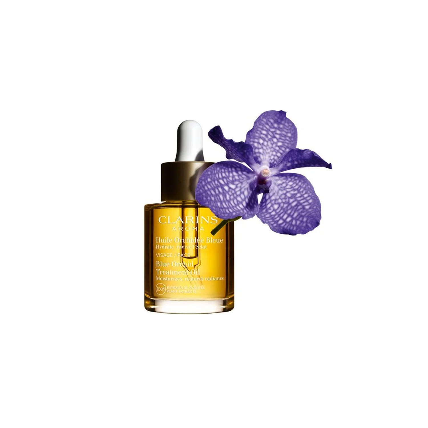 Aroma Huile Orchidée Bleue - Fugtgivende ansigtsolie, nærende ansigtsolie, anti-rynke ansigtsolie