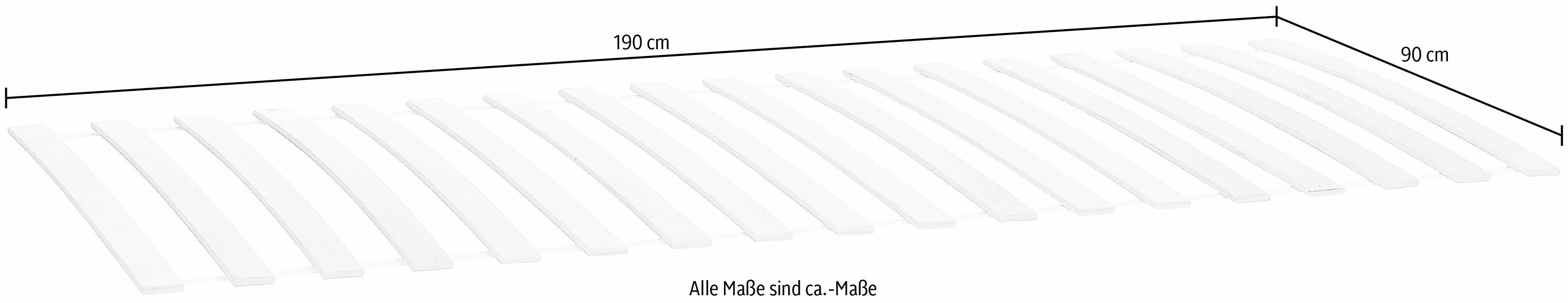 Rollrost STAPELLIEGE, Müller SMALL LIVING, Kopfteil nicht verstellbar, Fußteil nicht verstellbar