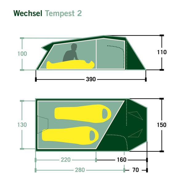 TEMPEST 2 - Tunnelzelt