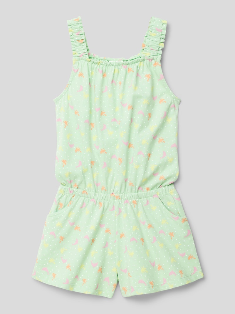 Playsuit mit Allover-Print in mint