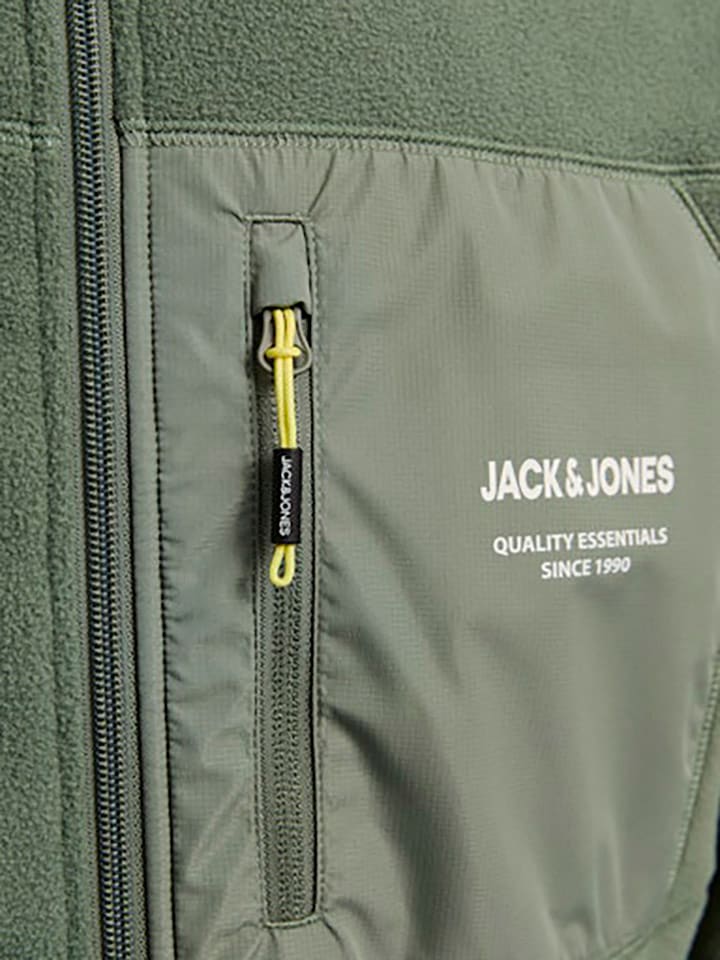 Jack & Jones Fleecejacke in Grün günstig kaufen