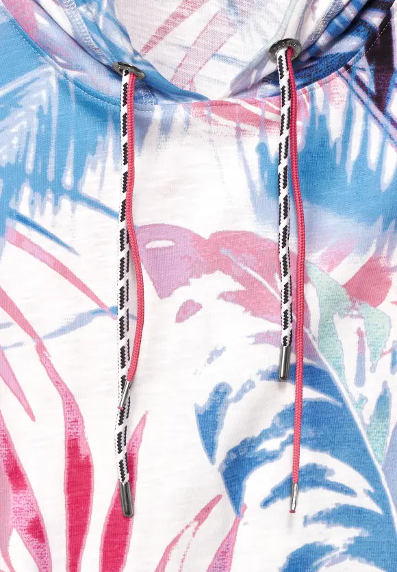 CECIL Blätterprint Hoodie Shirt