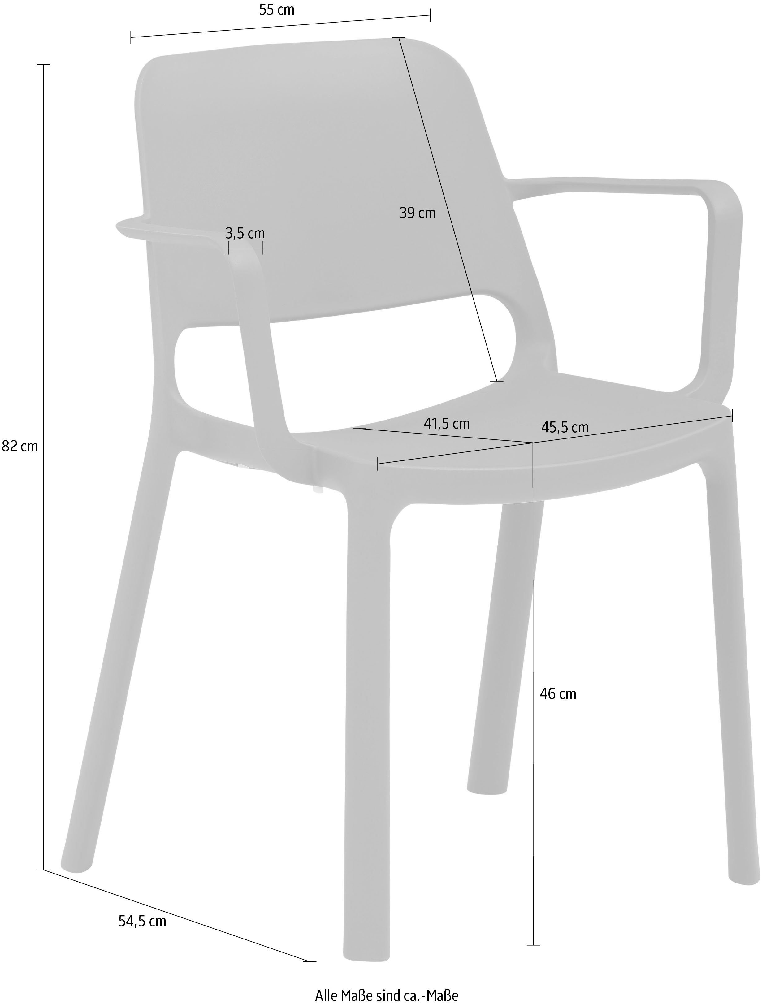 Mayer Sitzmöbel Stapelstuhl Stapelstuhl myNUKE (Packung), stapelbar