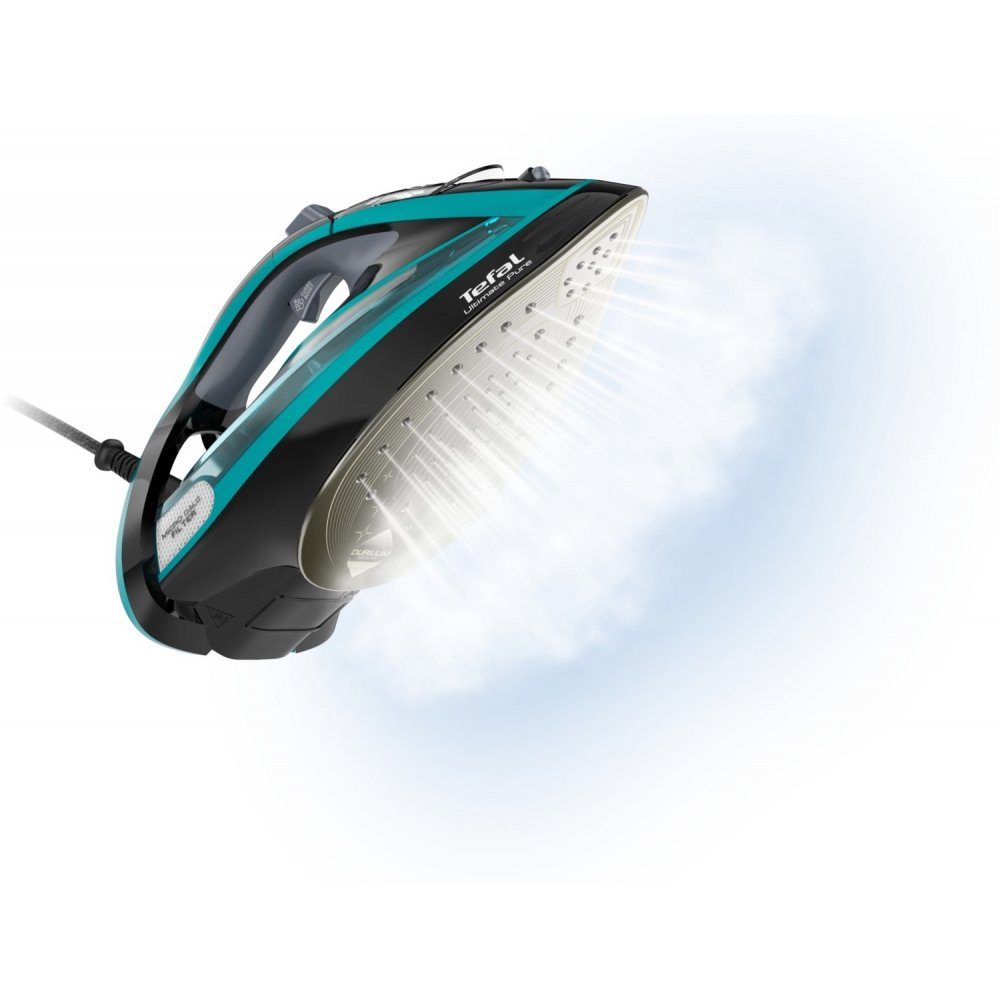 Tefal Dampfbügeleisen FV9844 Ultimate Pure - Dampfbügeleisen - schwarz/türkis, 3200 W