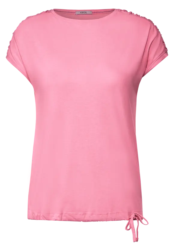 CECIL T-Shirt mit Raffdetails