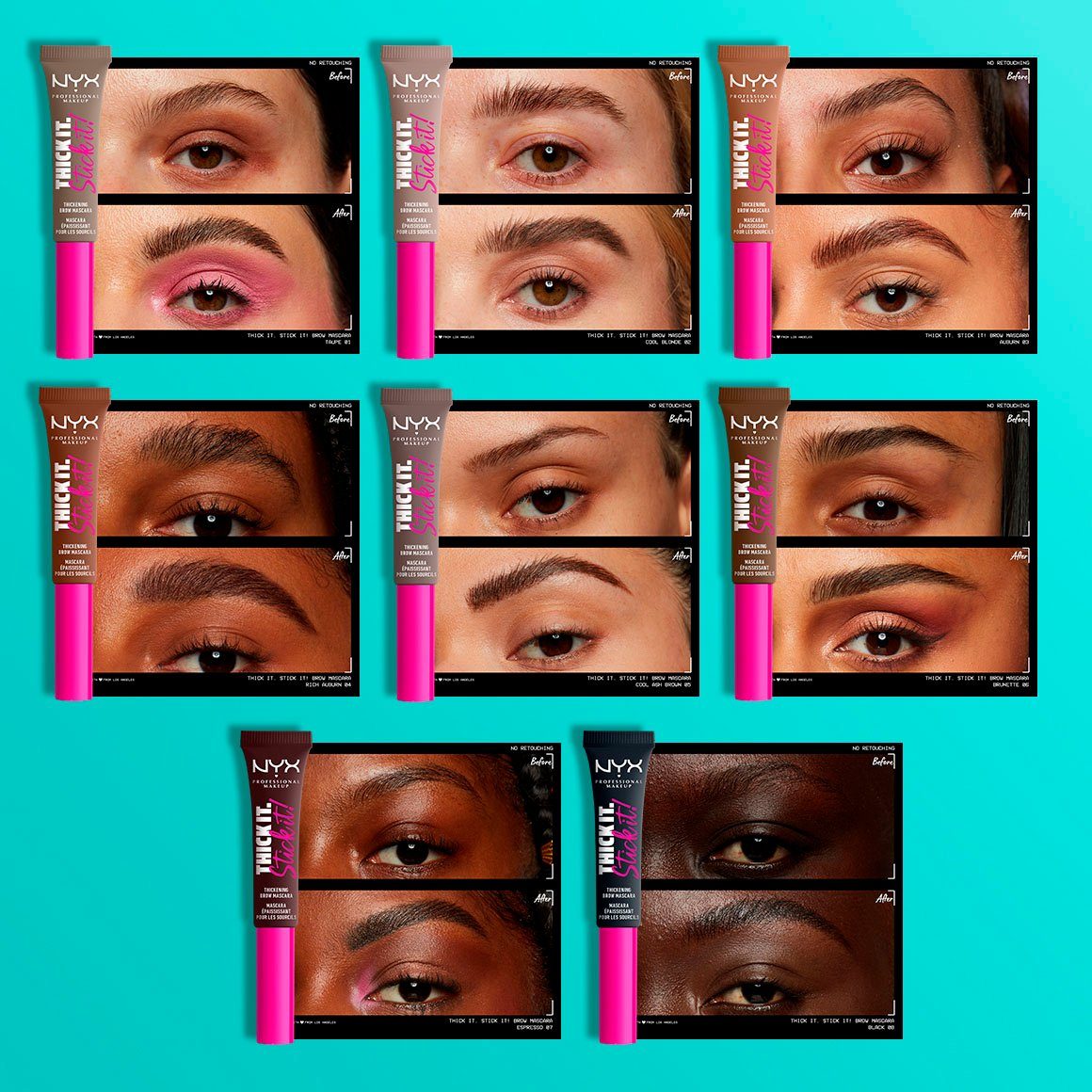 NYX Augenbrauen-Kosmetika Professional Makeup Brow Mascara