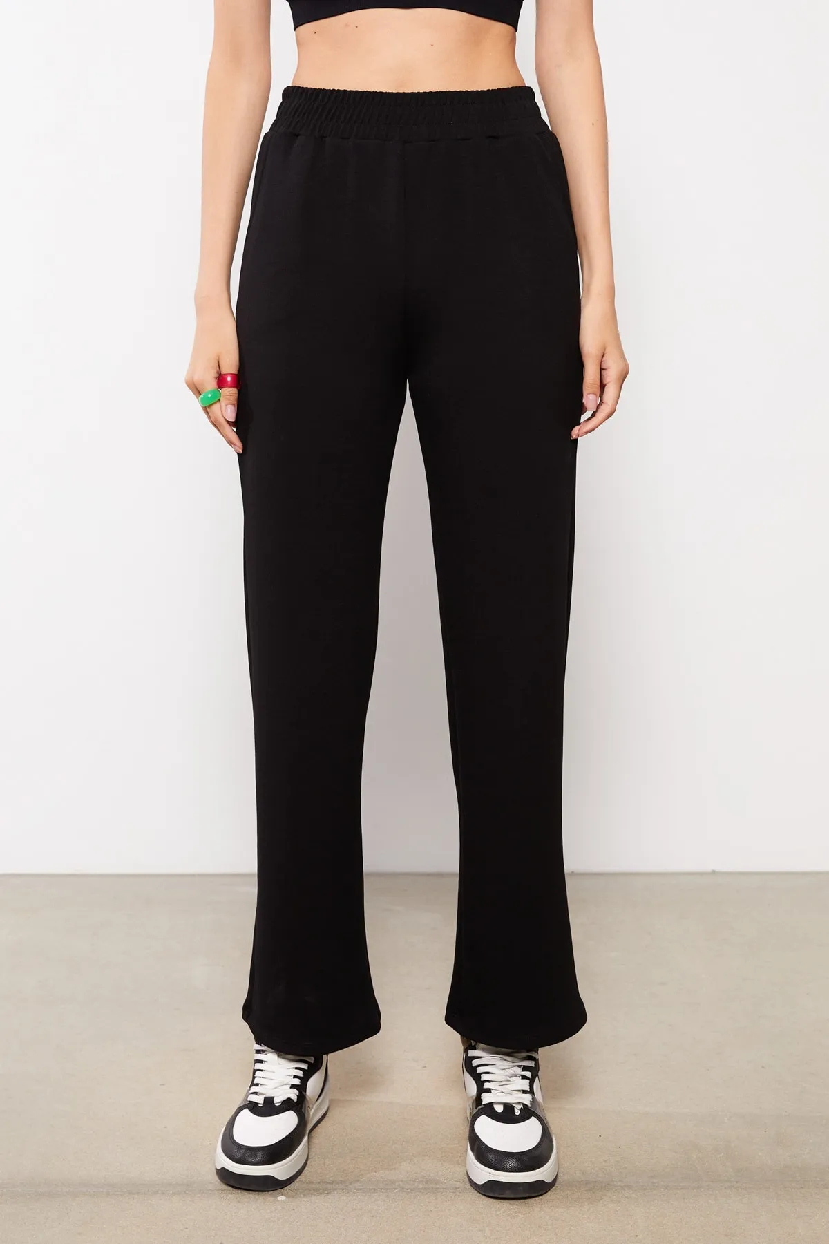 LC Waikiki  Jogginghose - Schwarz - Wide Leg