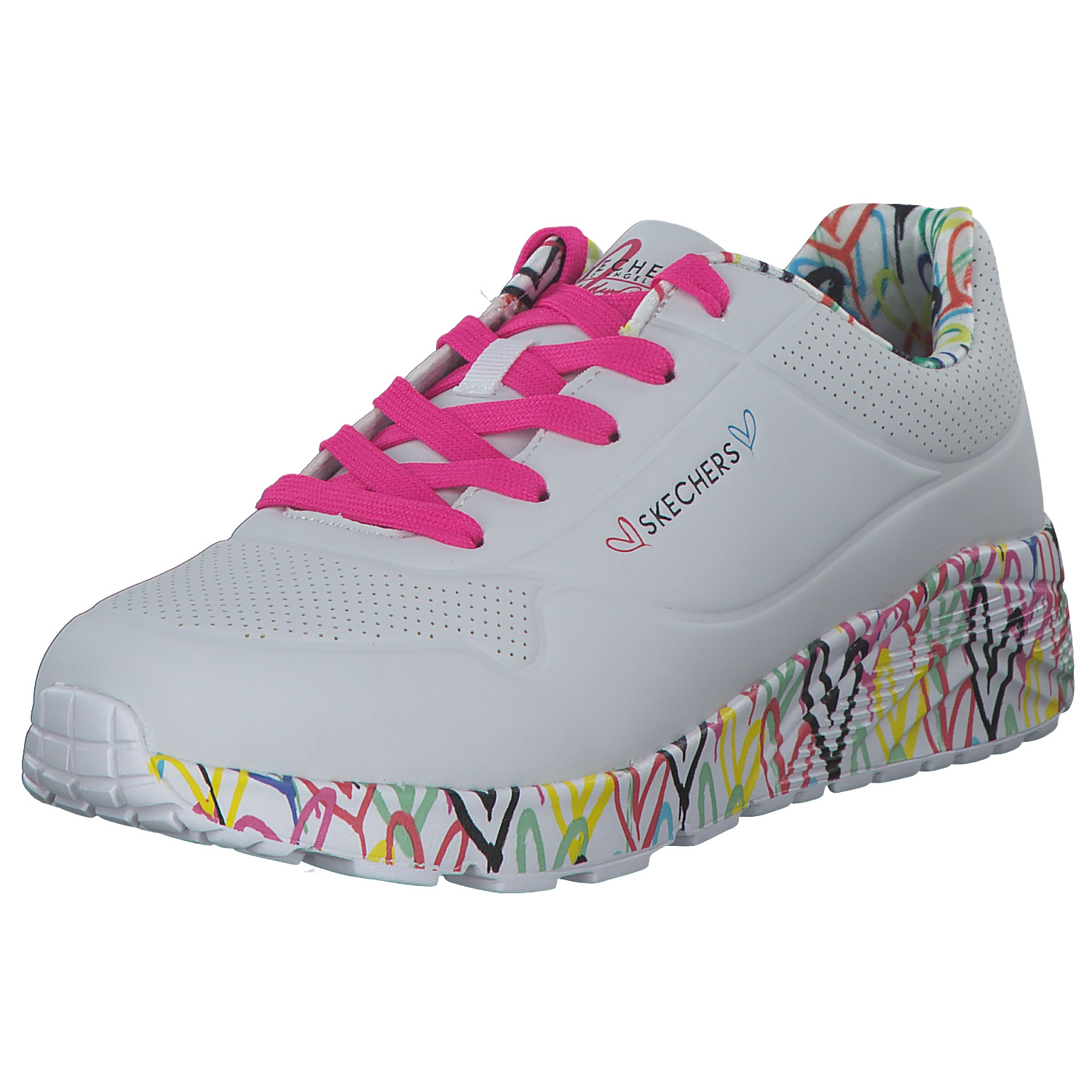 Skechers 314976L , Schnürschuhe, Damen, WEIß