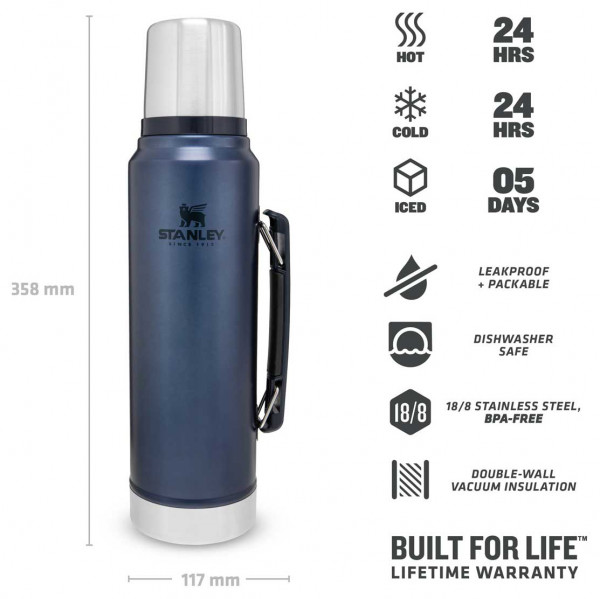 Stanley - Classic Vakuum-Flasche 1 l - Isolierflasche