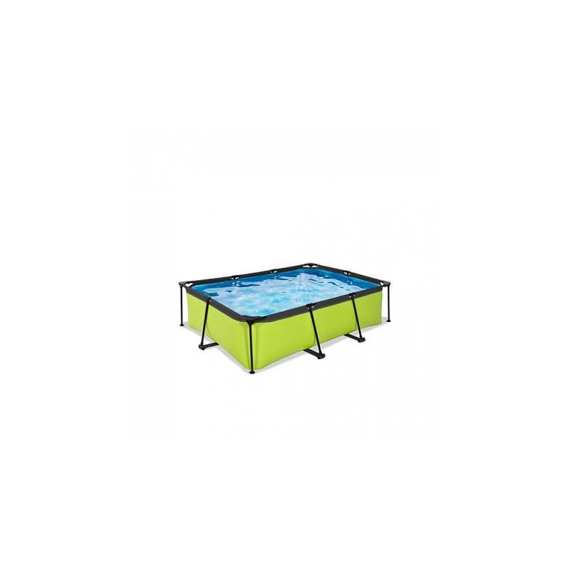 Piscine 220x150x65cm avec pompe filtrante Lime vert