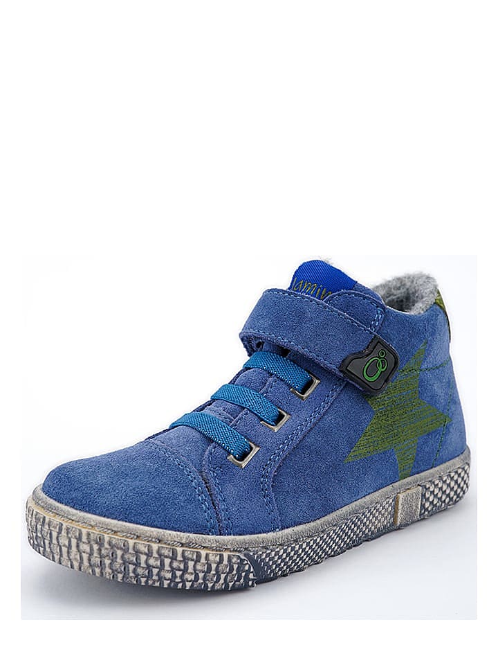 lamino Leder-Sneakers in Blau/ Grün günstig kaufen 28