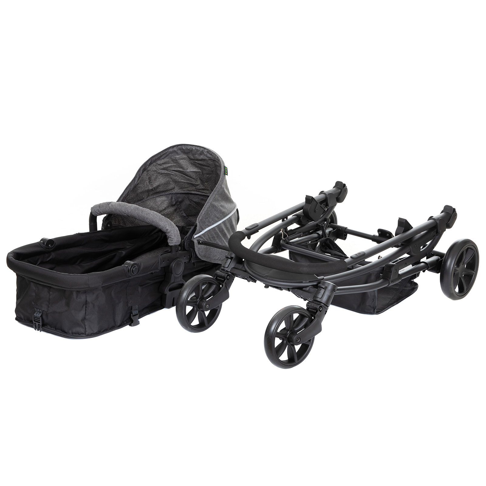 Sayoyo Kinder-Buggy 2-in-1 Kinderwagen, Kinder Buggy & Umkehrbarer Stubenwagen