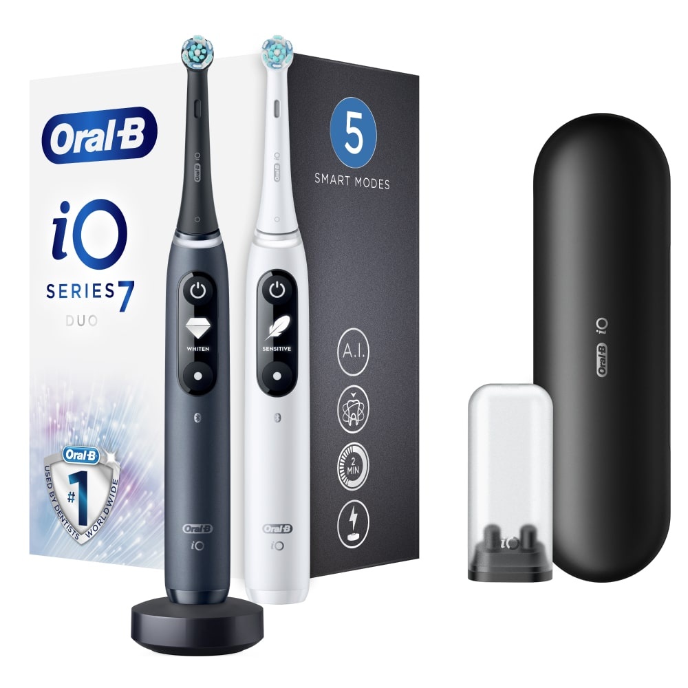 oral-b ORAL B iO BAD ELECT. iO 7 - Lot de 2 BAD BROSSES A DENTS ELECTRIQUES RECHARGEABLES
