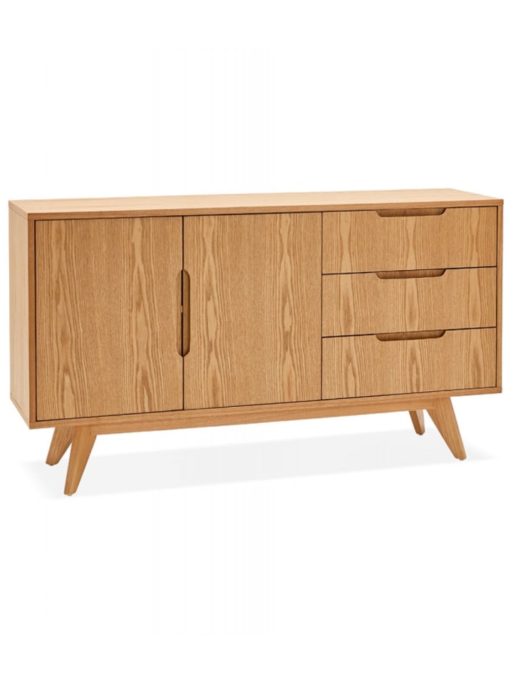 KADIMA DESIGN Sideboard PORTOBELLO Massivholz Esche Natur | Modern Elegant in Beige günstig kaufen onesize
