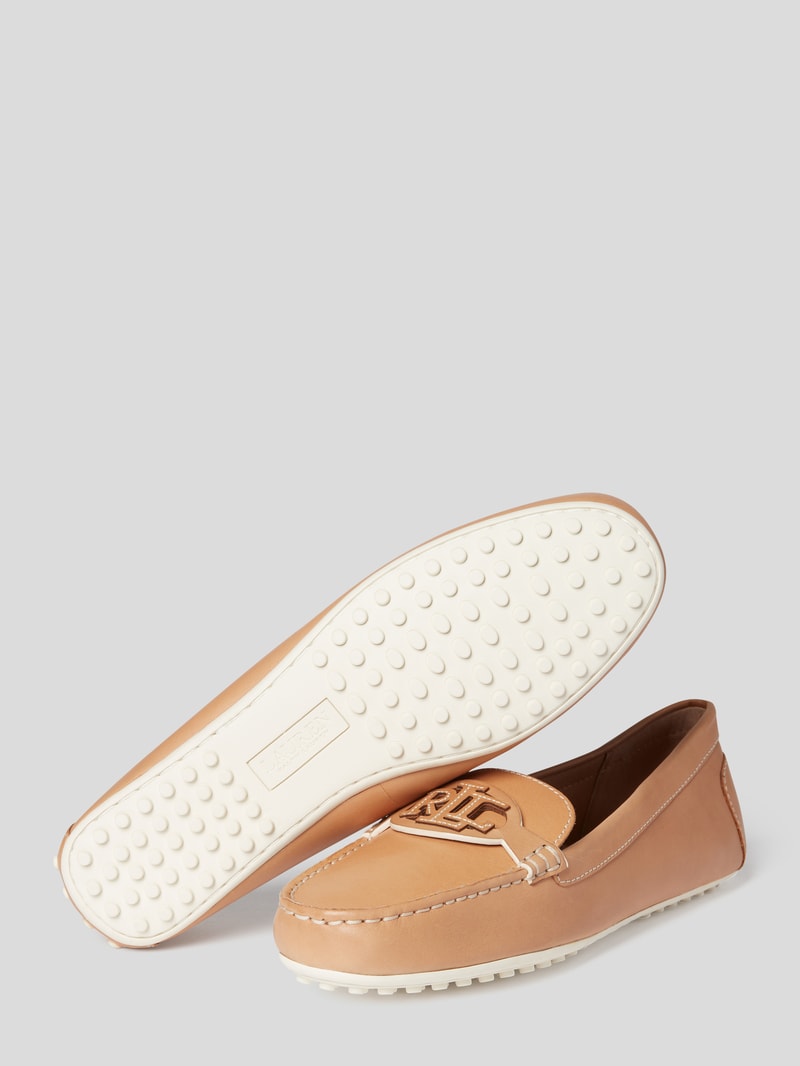 Loafer aus Leder in sand