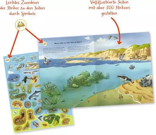 Ravensburger Wieso? Weshalb? Warum? Stickerheft: Heimische Tiere