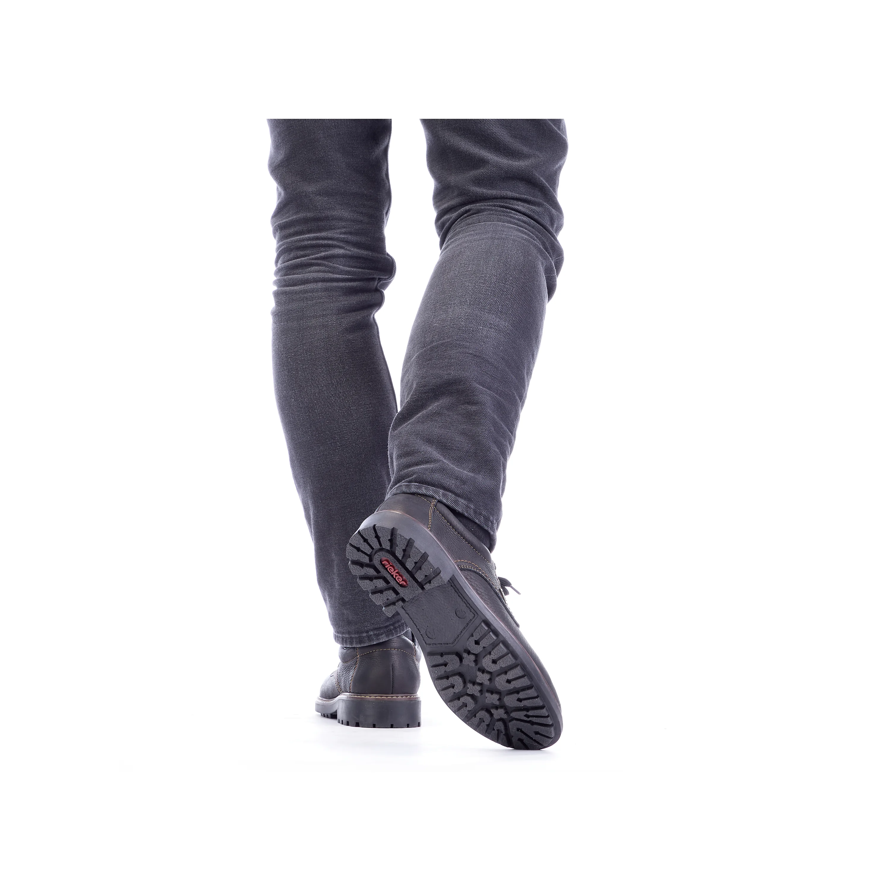 Rieker Herren Schnürschuhe tiefschwarz