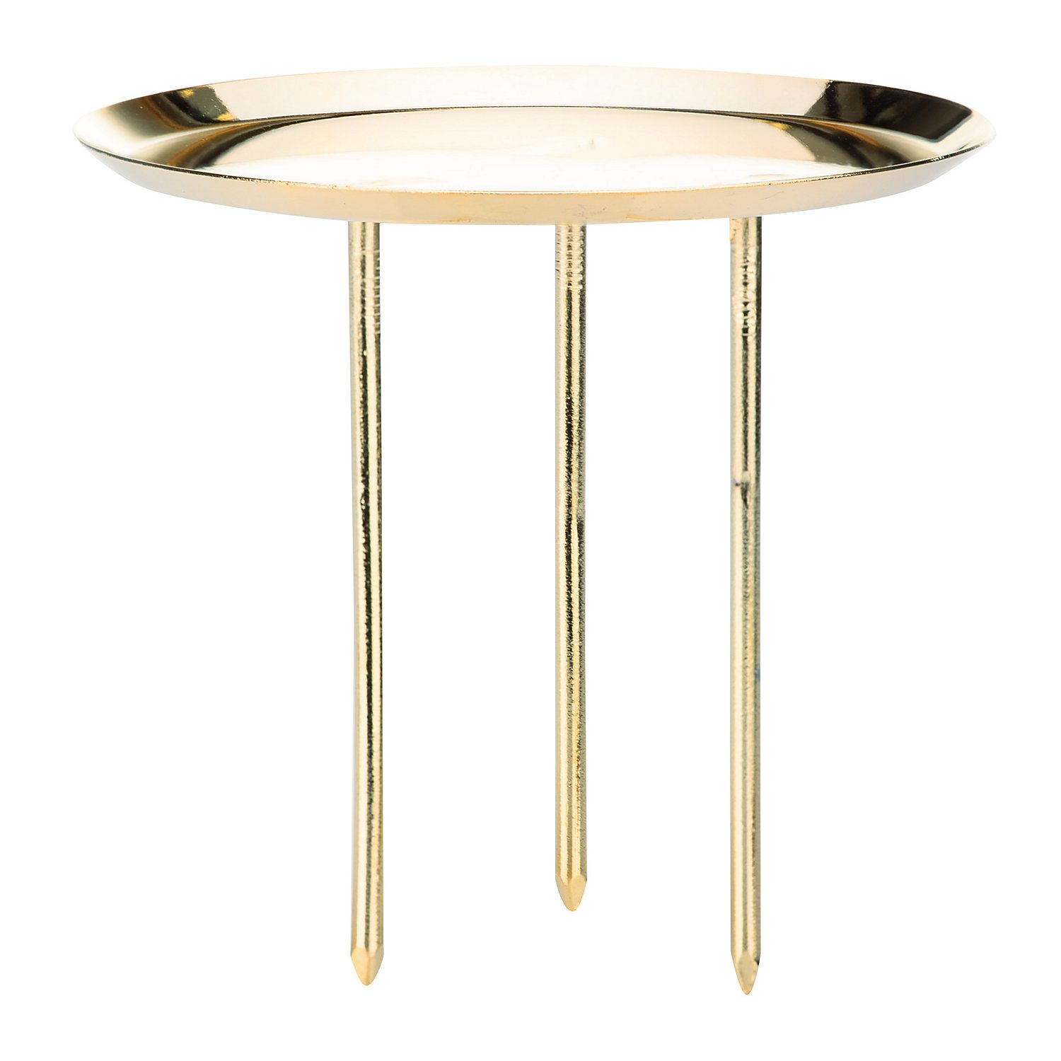 Kerzenhalter, gold, 8 cm Ø, 4 Stück