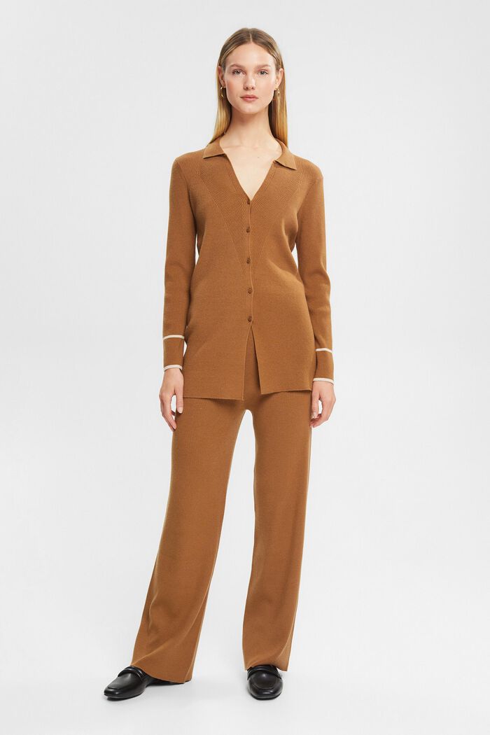 Gerippter Cardigan, LENZING™ ECOVERO™
