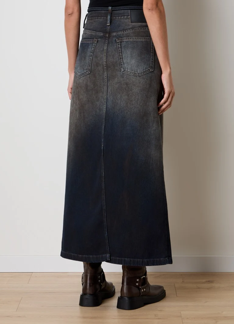 Φούστα μίντι με ζώνη από οργανικό βαμβάκι Acne Studios