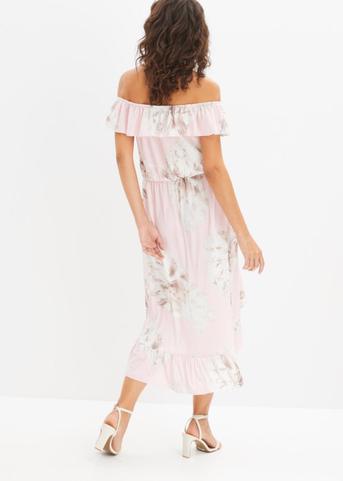 bedrucktes Vokuhila-Kleid