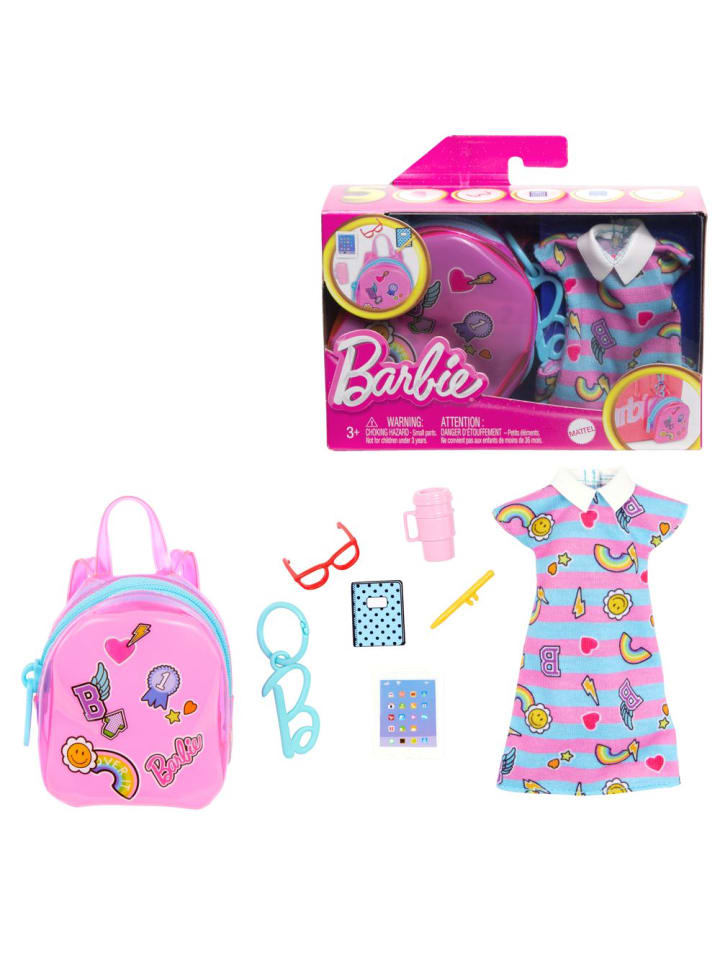 Barbie School Outfit | Barbie HJT44 | Mattel | Premium Mode Puppen-Kleidung günstig kaufen onesize