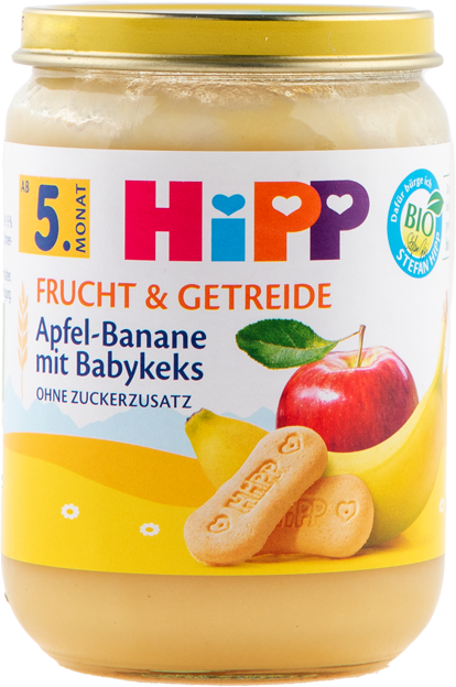 HiPP Bio Apfel-Banane mit Babykeks