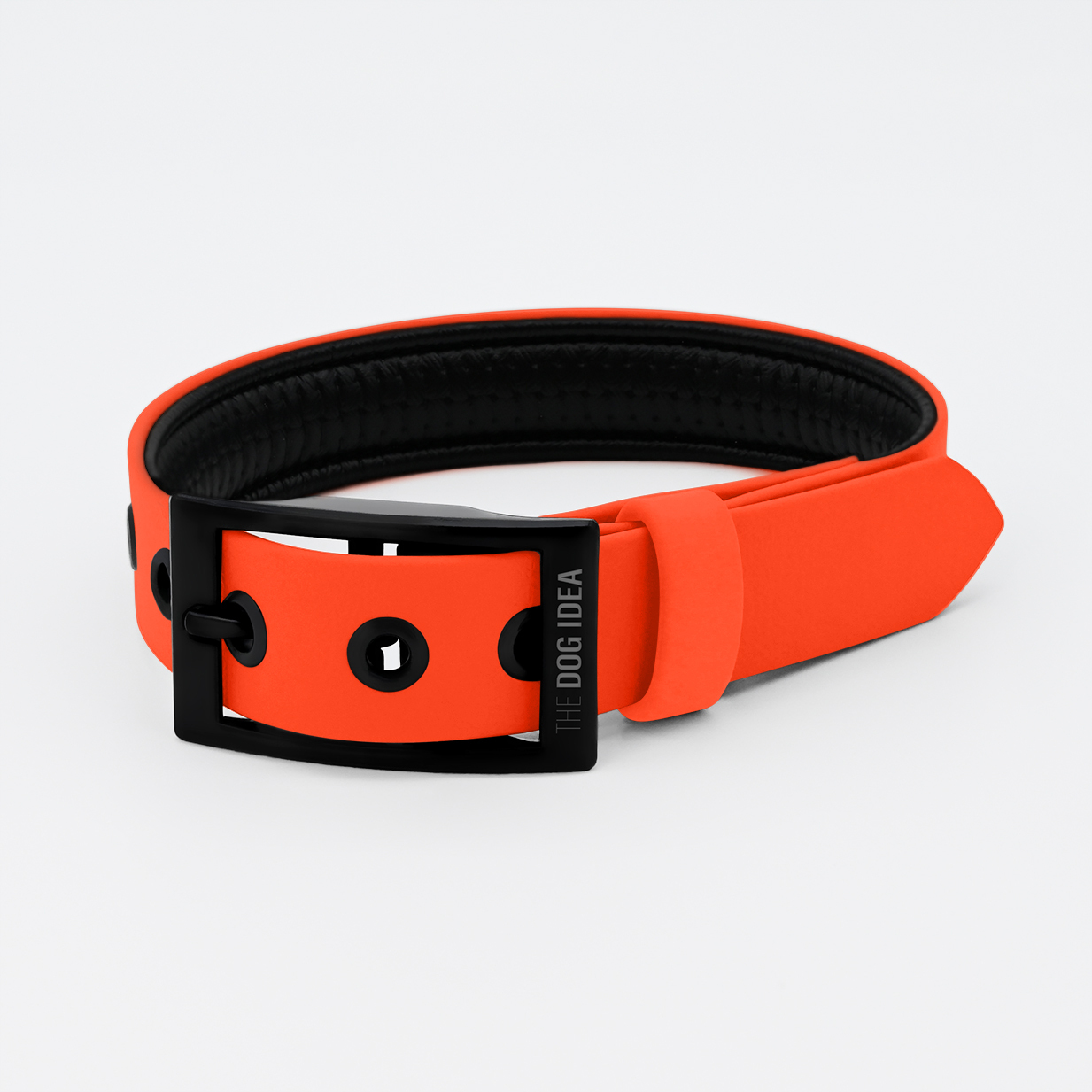 THE DOG IDEA Hundehalsbänder THE DOG IDEA Biothane Halsband Orange neon orange XL