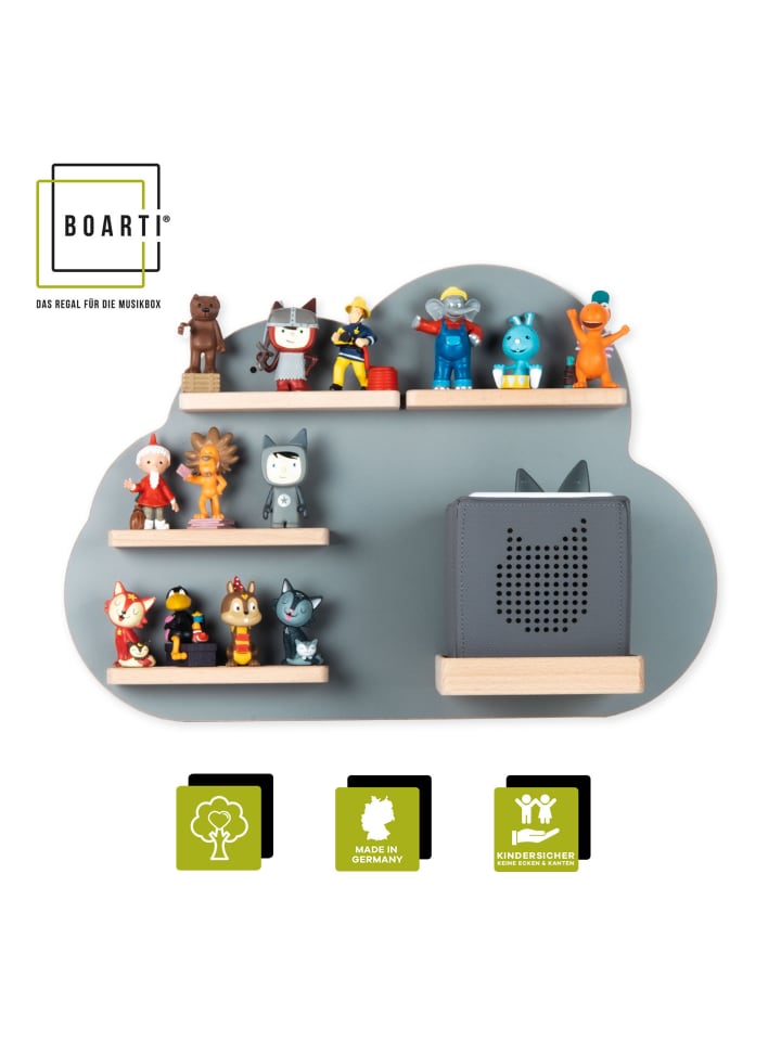BOARTI Regal Holz Wolke Kinder Toniebox Tonies Figuren in Grau günstig kaufen onesize
