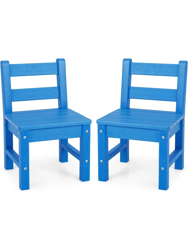 COSTWAY 2er Set Stühlen in Blau günstig kaufen 64 cm