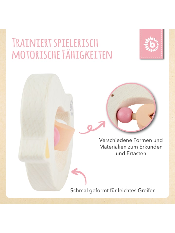 Bieco Spielwaren Beißring Holz Vogel - ab Geburt in Orange günstig kaufen onesize