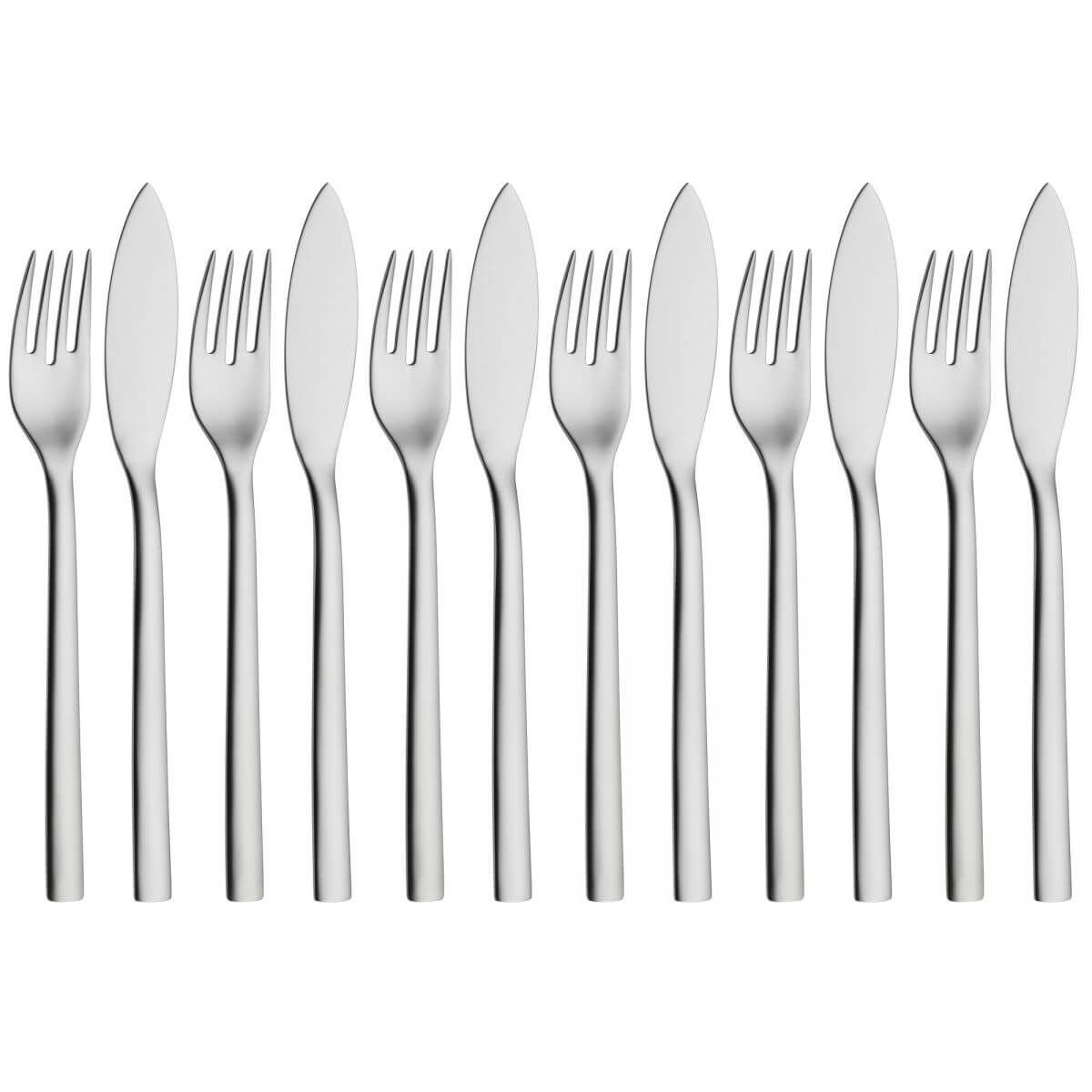 WMF 12-tlg Fischbesteck-Set Nuova
