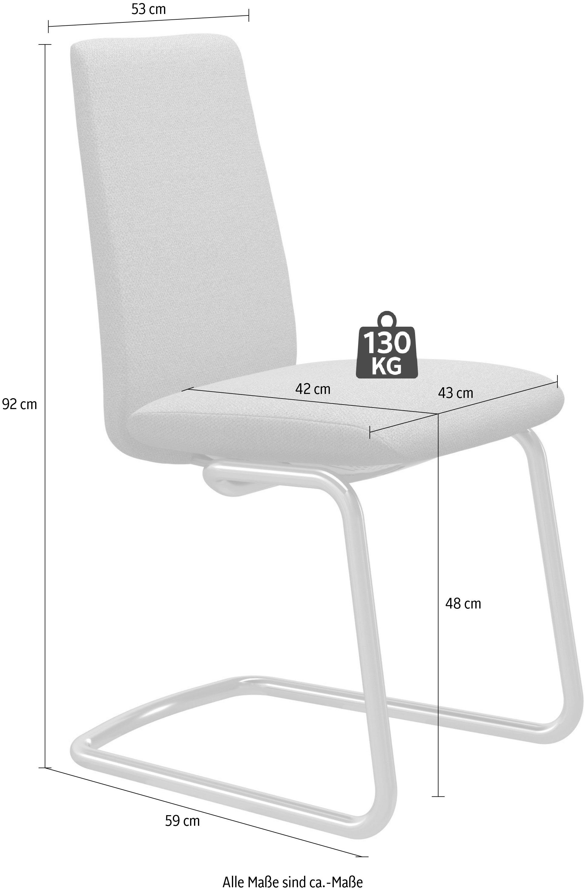 Stressless® Polsterstuhl Laurel, Low Back, Größe M, mit Beinen aus Stahl in Chrom glänzend