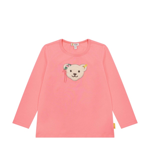 T-Shirt langarm, pink für Mädchen