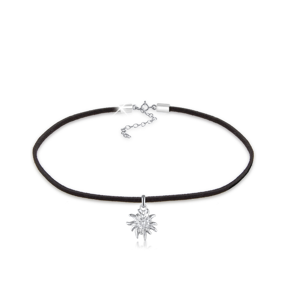 Elli Elli Collier Femme Pendentif Soleil Choker Tendance en Argent Sterling 925 collier